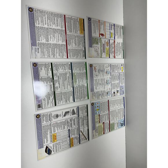 Construction Essentials Quick Cards Lot Of 6 Office Reference Guide Laminated - Picture 8 of 12